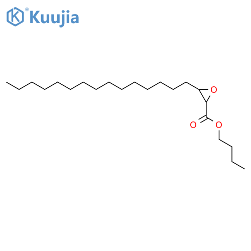 Butyl 3-pentadecyloxirane-2-carboxylate structure