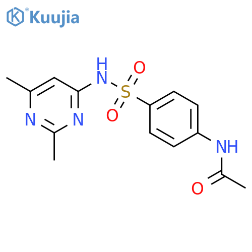 Acetamide,N-[4-[[(2,6-dimethyl-4-pyrimidinyl)amino]sulfonyl]phenyl]- structure