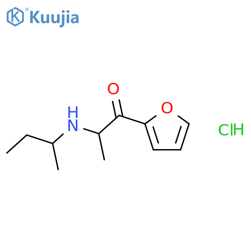 1-Propanone,1-(2-furanyl)-2-[(1-methylpropyl)amino]-, hydrochloride (1:1) structure