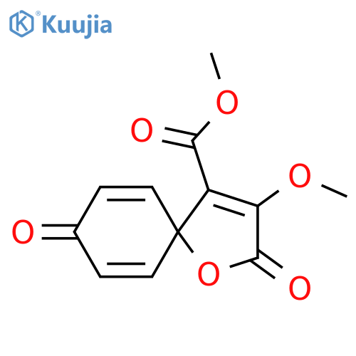 Methyl 3-Methoxy-2,8-dioxo-1-oxaspiro4.5deca-3,6,9-triene-4-carboxylate structure