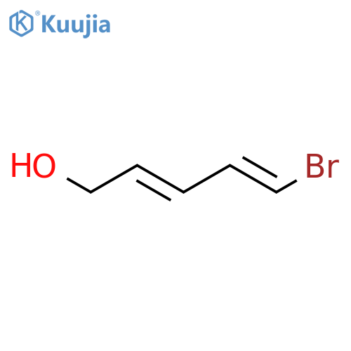 2,4-Pentadien-1-ol, 5-bromo-, (2E,4E)- structure