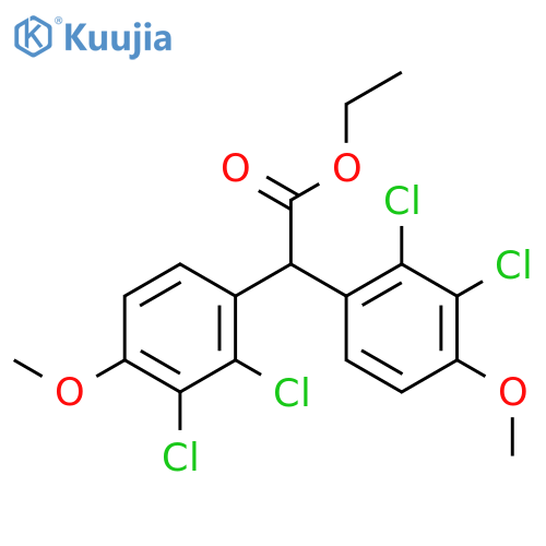 2,3-Dichloro-a-(2,3-dichloro-4-methoxyphenyl)-4-methoxy-benzeneacetic Acid Ethyl Ester structure