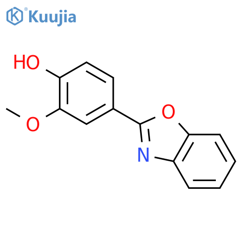 4-(Benzo[d]oxazol-2-yl)-2-methoxyphenol structure