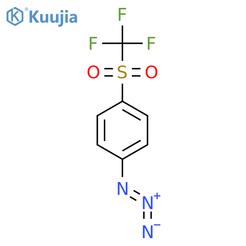 Benzene, 1-azido-4-[(trifluoromethyl)sulfonyl]- structure