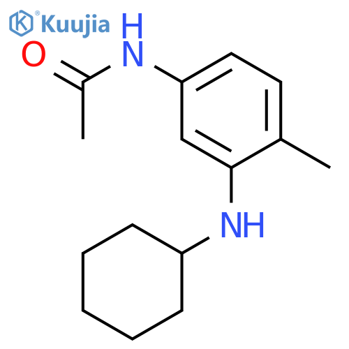 Acetamide, N-[3-(cyclohexylamino)-4-methylphenyl]- structure