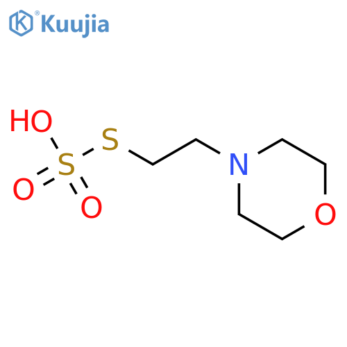 Thiosulfuric acid,S-[2-(4-morpholinyl)ethyl] ester structure