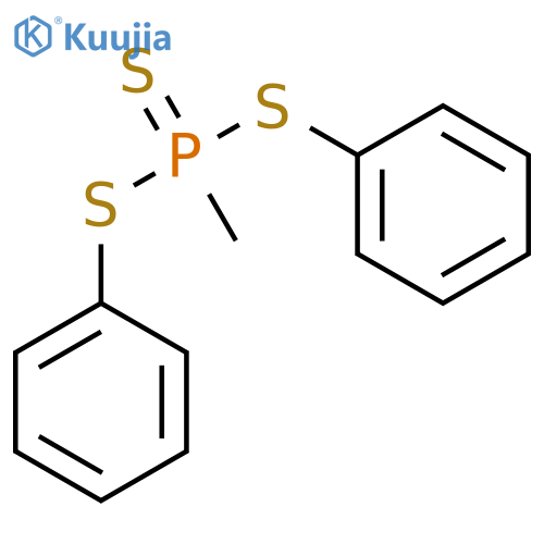 Phosphonotrithioic acid, methyl-, diphenyl ester structure