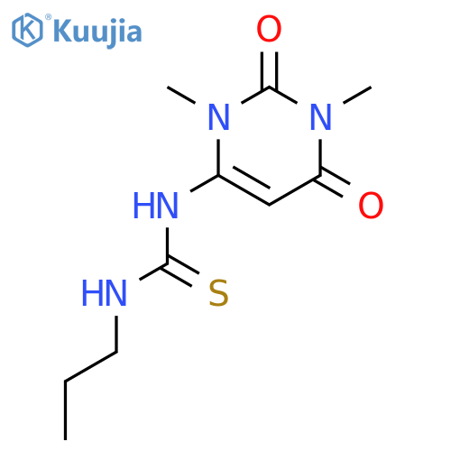 Thiourea,N-propyl-N'-(1,2,3,6-tetrahydro-1,3-dimethyl-2,6-dioxo-4-pyrimidinyl)- structure