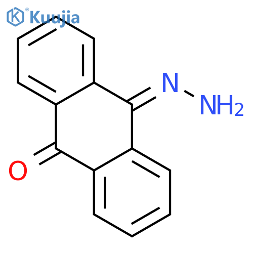 9,10-Anthracenedione,9-hydrazone structure