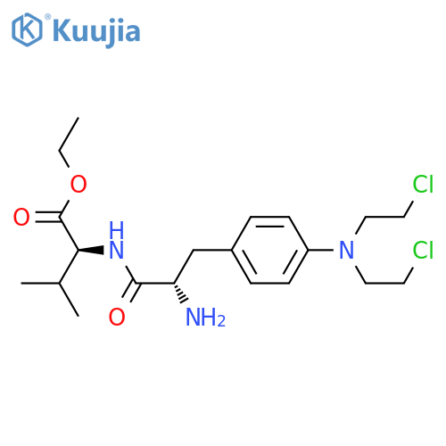 Valine,4-[bis(2-chloroethyl)amino]phenylalanyl-, ethyl ester structure