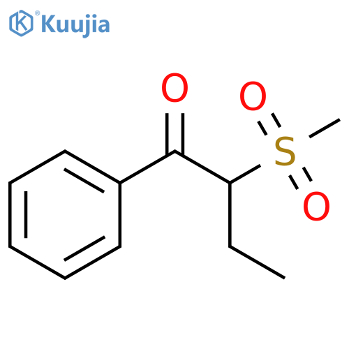 2-Methanesulfonyl-1-phenyl-butan-1-one structure