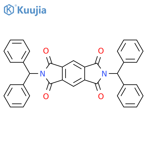 1,2,4,5-Benzenetetracarboxylic 1,2:4,5-diimide, N,N'-bis(diphenylmethyl)- structure