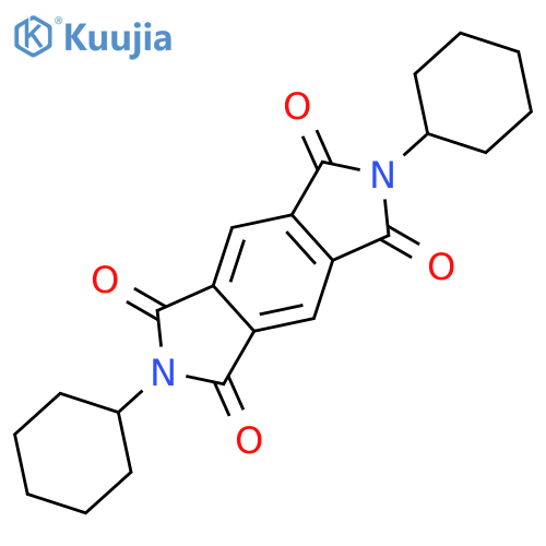 2,6-Dicyclohexylpyrrolo[3,4-f]isoindole-1,3,5,7(2H,6H)-tetrone structure