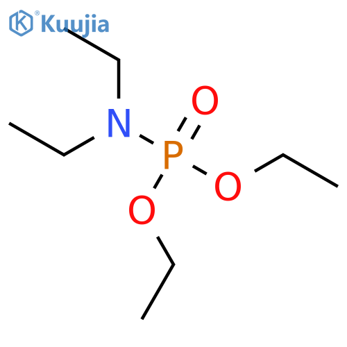 Phosphoramidic acid,N,N-diethyl-, diethyl ester structure