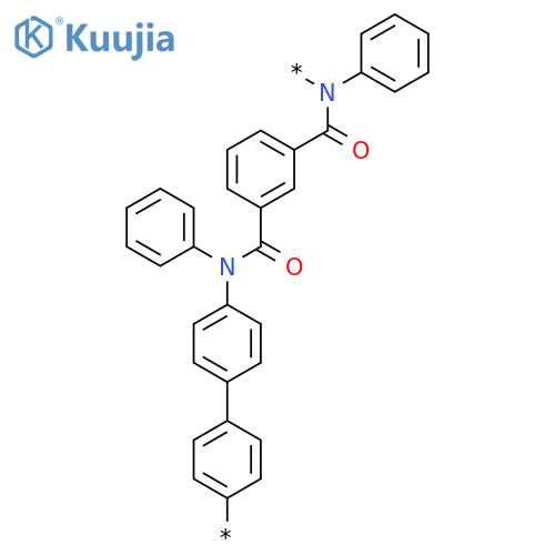Poly[(phenylimino)carbonyl-1,3-phenylenecarbonyl(phenylimino)[1,1'-biphenyl]-4,4'-diyl] structure