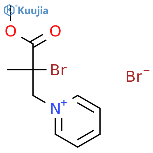 Pyridinium, 1-(2-bromo-3-methoxy-2-methyl-3-oxopropyl)-, bromide structure