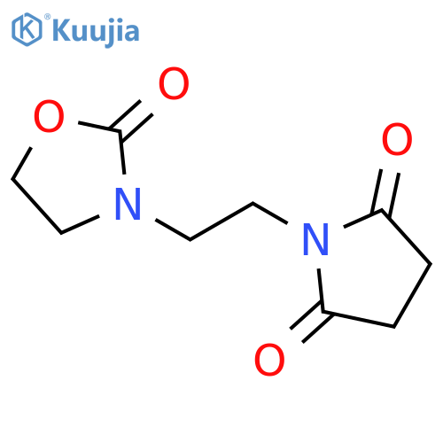 succinimide, n-[2-(2-oxo-3-oxazolidinyl)ethyl]- structure