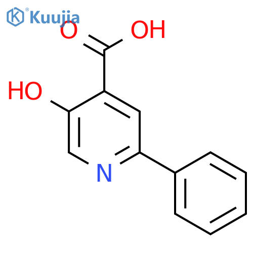 5-hydroxy-2-phenylisonicotinic acid structure