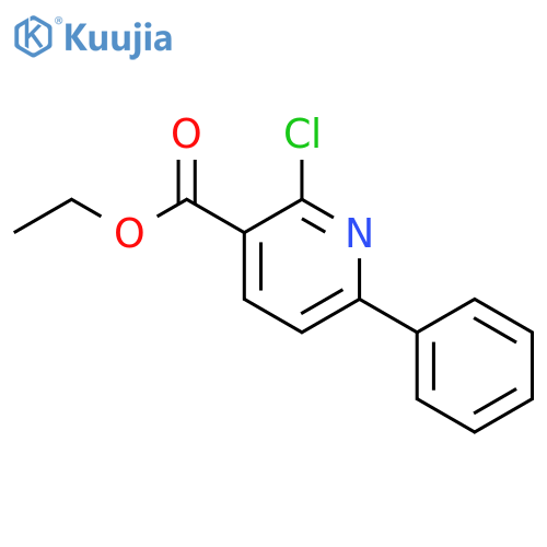 Ethyl 2-chloro-6-phenylnicotinate structure