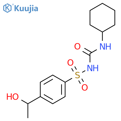 Benzenesulfonamide,N-[(cyclohexylamino)carbonyl]-4-(1-hydroxyethyl)- structure