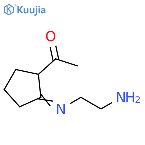 Ethanone,1-[2-[(2-aminoethyl)imino]cyclopentyl]- structure