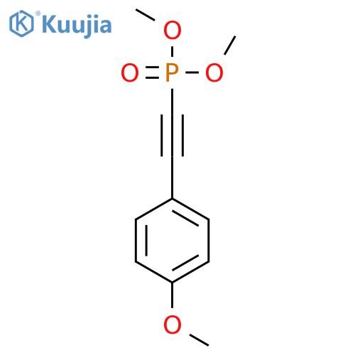 Phosphonic acid, [(4-methoxyphenyl)ethynyl]-, dimethyl ester (9CI) structure