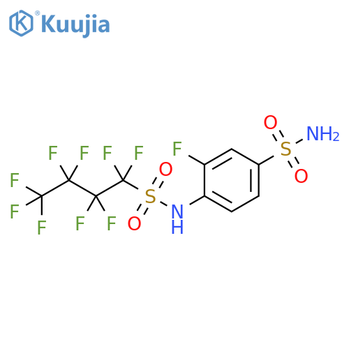 Benzenesulfonamide, 3-fluoro-4-[[(nonafluorobutyl)sulfonyl]amino]- structure