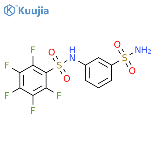 Benzenesulfonamide,N-[3-(aminosulfonyl)phenyl]-2,3,4,5,6-pentafluoro- structure