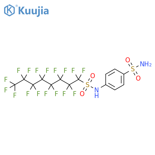 Benzenesulfonamide, 4-[[(heptadecafluorooctyl)sulfonyl]amino]- structure