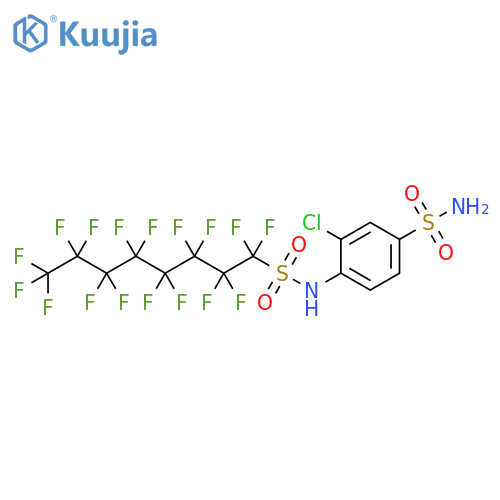 Benzenesulfonamide,3-chloro-4-[[(heptadecafluorooctyl)sulfonyl]amino]- structure