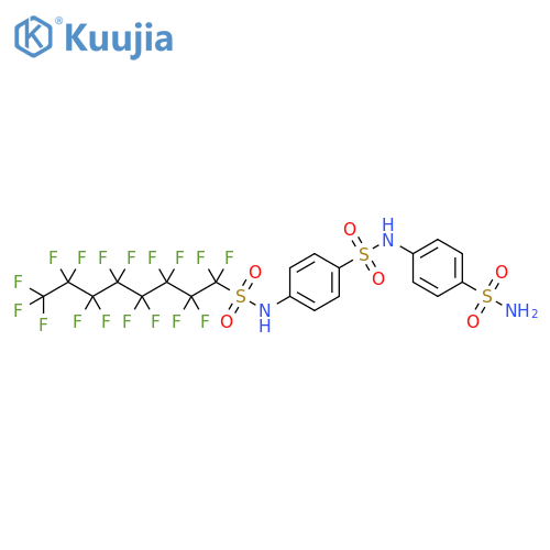 Benzenesulfonamide,N-[4-(aminosulfonyl)phenyl]-4-[[(heptadecafluorooctyl)sulfonyl]amino]- structure