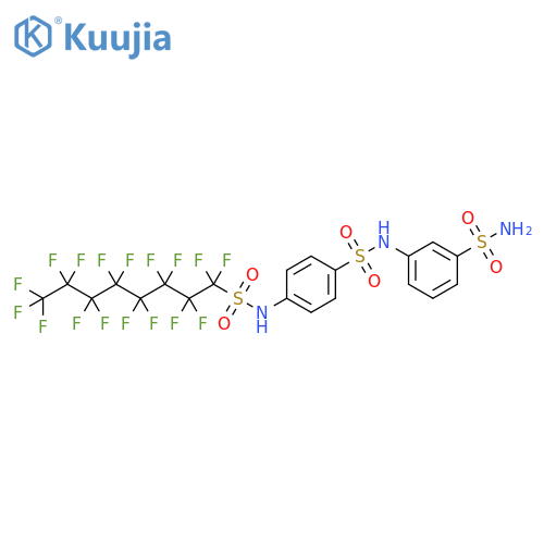 Benzenesulfonamide,N-[3-(aminosulfonyl)phenyl]-4-[[(heptadecafluorooctyl)sulfonyl]amino]- structure
