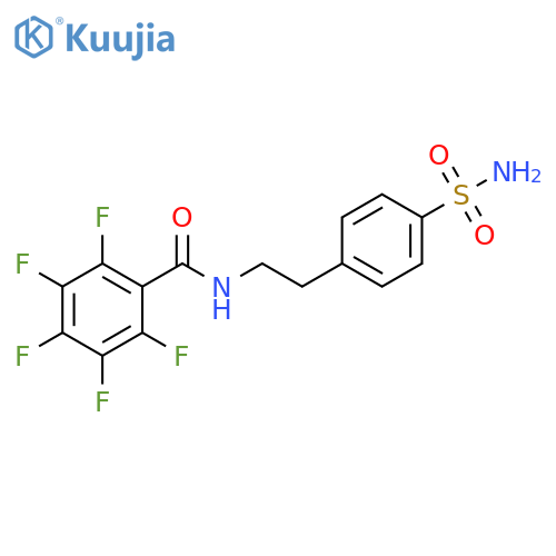Benzamide, N-[2-[4-(aminosulfonyl)phenyl]ethyl]-2,3,4,5,6-pentafluoro- structure