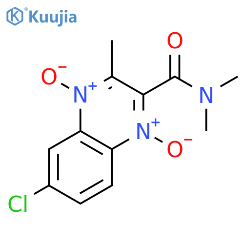 2-Quinoxalinecarboxamide, 6-chloro-N,N,3-trimethyl-, 1,4-dioxide structure