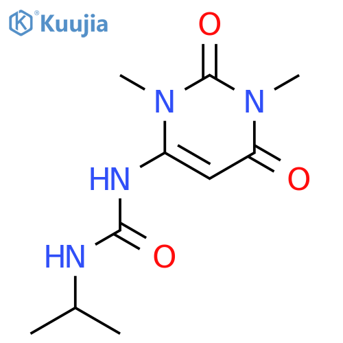 Urea,N-(1-methylethyl)-N'-(1,2,3,6-tetrahydro-1,3-dimethyl-2,6-dioxo-4-pyrimidinyl)- structure