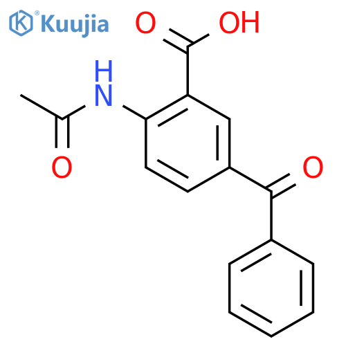 2-Acetamido-5-benzoylbenzoic acid structure