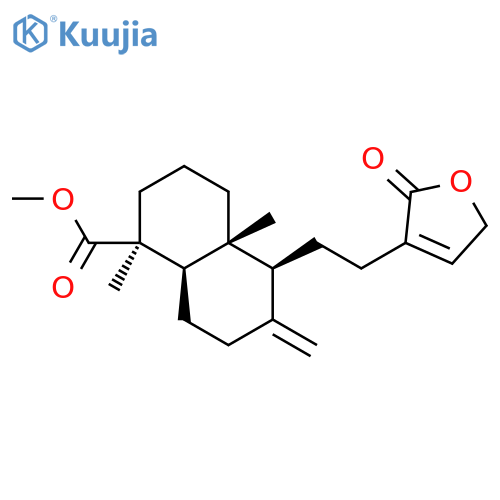 1-Naphthalenecarboxylicacid,5-[2-(2,5-dihydro-2-oxo-3-furanyl)ethyl]decahydro-1,4a-dimethyl-6-methylene-,methyl ester, (1S,4aR,5S,8aR)- structure