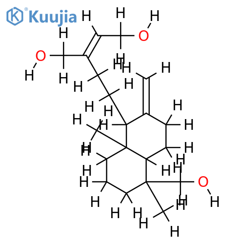 15,16,18-trihydroxy-ent-labda-8(17),13E-diene structure