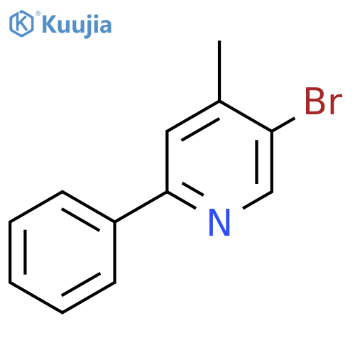 5-bromo-4-methyl-2-phenylpyridine structure