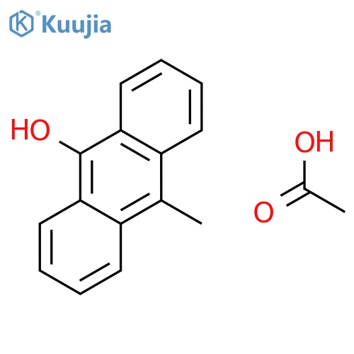 9-Anthracenol, 10-methyl-, 9-acetate structure