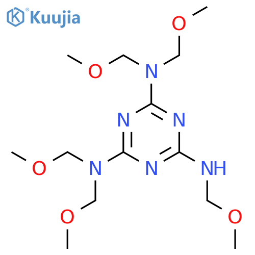 N~2~,N~2~,N~4~,N~4~,N~6~-pentakis(methoxymethyl)-1,3,5-triazine-2,4,6-triamine structure