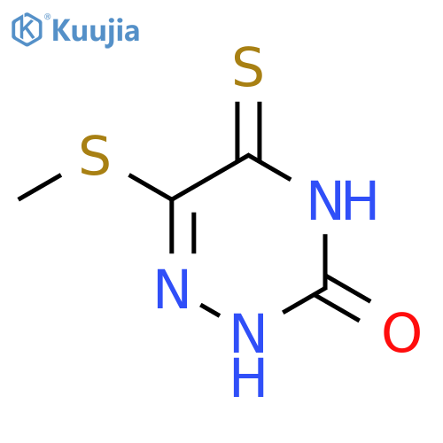 1,2,4-Triazin-3(2H)-one,4,5-dihydro-6-(methylthio)-5-thioxo- structure