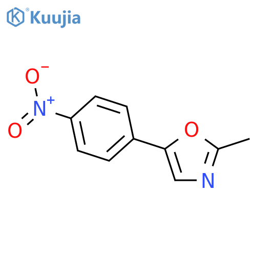 2-Methyl-5-(4-nitrophenyl)-1,3-oxazole structure