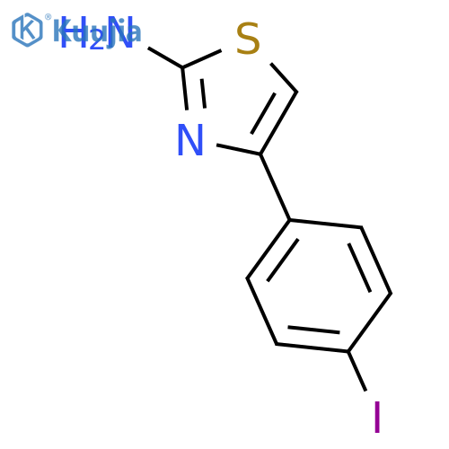 4-(4-iodophenyl)-1,3-thiazol-2-amine structure