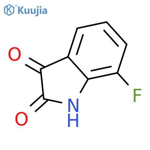 7-fluoro-2,3-dihydro-1H-indole-2,3-dione structure