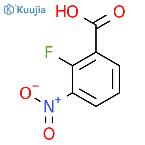 2-Fluoro-3-nitrobenzoic acid structure