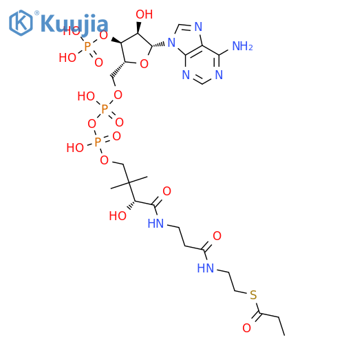 Coenzyme A, S-propanoate structure