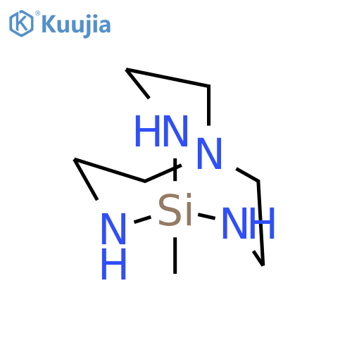 1-Methyl-2,5,8,9-tetraaza-1-silabicyclo[3.3.3]undecane structure