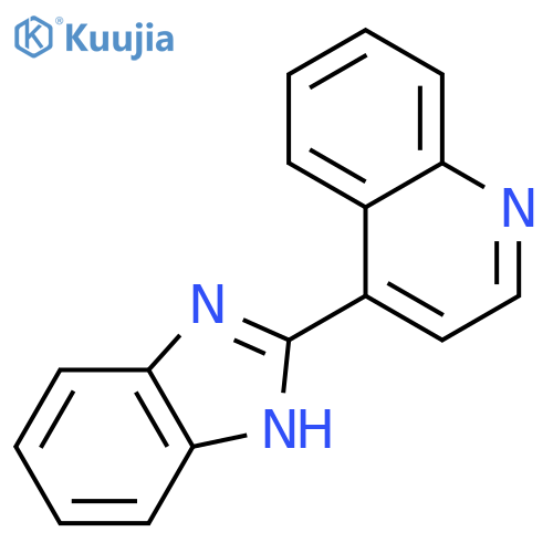 4-(1H-1,3-benzodiazol-2-yl)quinoline structure