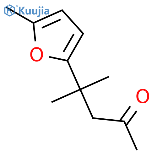4-methyl-4-(5-methyl-2-furyl)pentan-2-one structure
